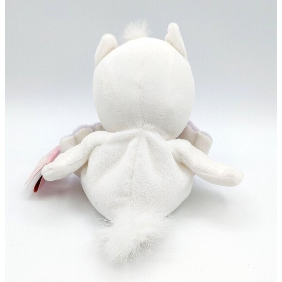 Precious Moments Tender Tails “Hoot the Owl” Plush White Purple 9" Enesco - Picture 4 of 5